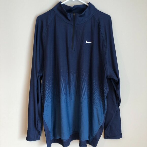 Nike FD5833-410 Men's 2XL XXL Golf Tour Dri-FIT ADV 1/4 Zip LS Long Sleeve Top - Picture 1 of 10